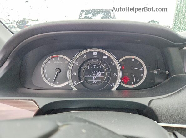 1HGCR2F84GA175319 2016 HONDA ACCORD Silver Вид щитка приладів