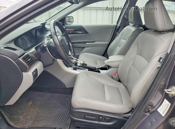 1HGCR2F84GA236457 2016 HONDA ACCORD Серый Вид салона спереди