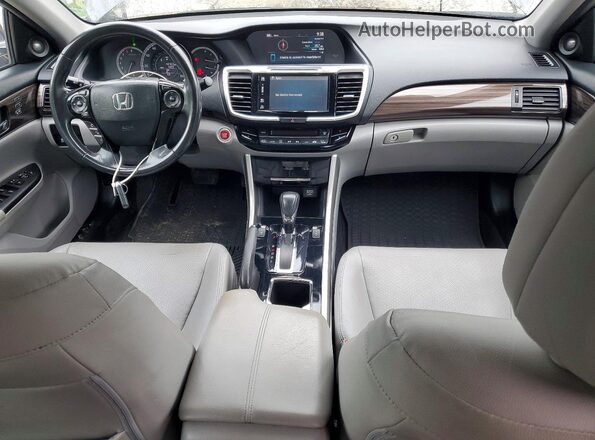 1HGCR2F84GA236457 2016 HONDA ACCORD Серый Вид панели приборов
