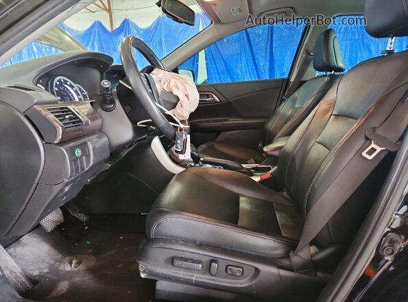 1HGCR2F84HA026149 2017 HONDA ACCORD Black Սալոնի դիմացի տեսք