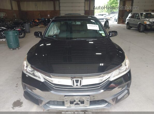 1HGCR2F84HA045722 2017 HONDA ACCORD Black Widok zestawu wskaźników