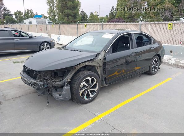 1HGCR2F84HA161289 2017 HONDA ACCORD Black Przód lewy