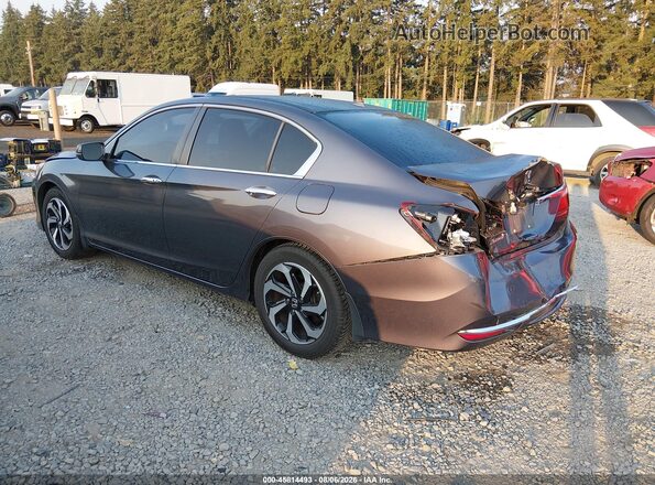 1HGCR2F84HA164063 2017 HONDA ACCORD Gray Rear left