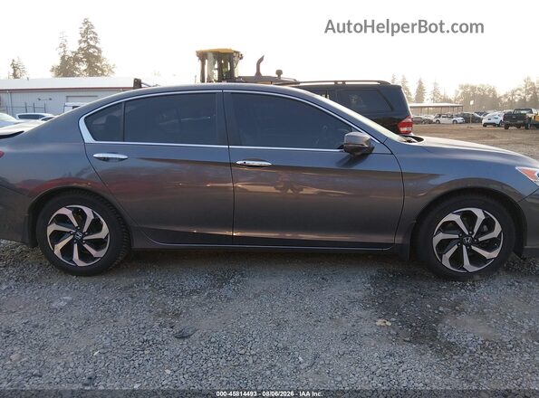 1HGCR2F84HA164063 2017 HONDA ACCORD Gray Rear interior view