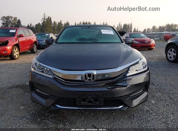 1HGCR2F84HA164063 2017 HONDA ACCORD Gray Instrument cluster view