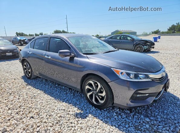 1HGCR2F85GA052080 2016 HONDA ACCORD Gray Przód prawy