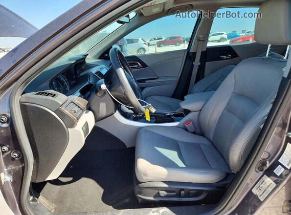 1HGCR2F85GA052080 2016 HONDA ACCORD Gray Widok wnętrza z przodu