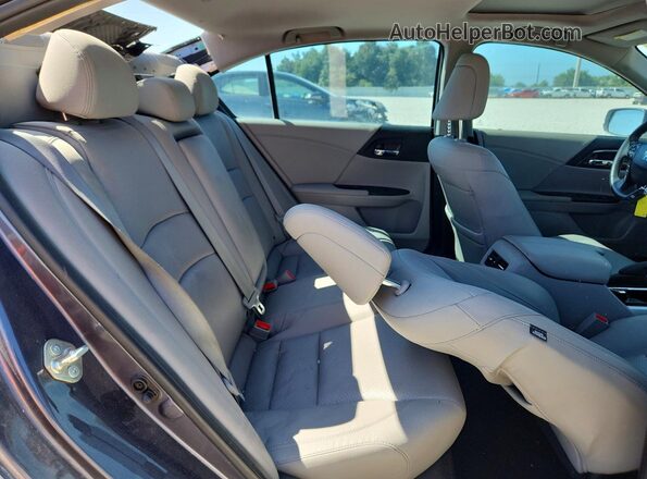 1HGCR2F85GA052080 2016 HONDA ACCORD Gray Widok tylnych siedzeń