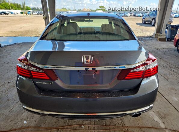 1HGCR2F85GA054802 2016 HONDA ACCORD Gray უკანა ხედი