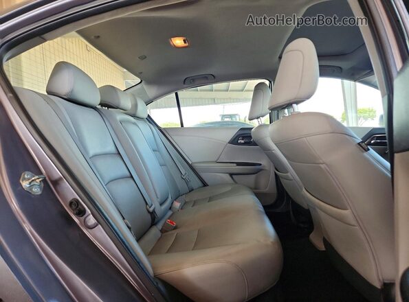 1HGCR2F85GA054802 2016 HONDA ACCORD Gray უკანა სავარძლების ხედი