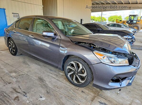 1HGCR2F85GA054802 2016 HONDA ACCORD Gray წინა მარჯვენა