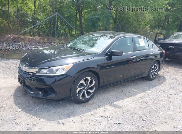 1HGCR2F85GA082938 2016 HONDA ACCORD Черный Передняя левая четверть
