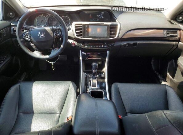 1HGCR2F85GA161641 2016 HONDA ACCORD Silver Առջևի վահանակի տեսք