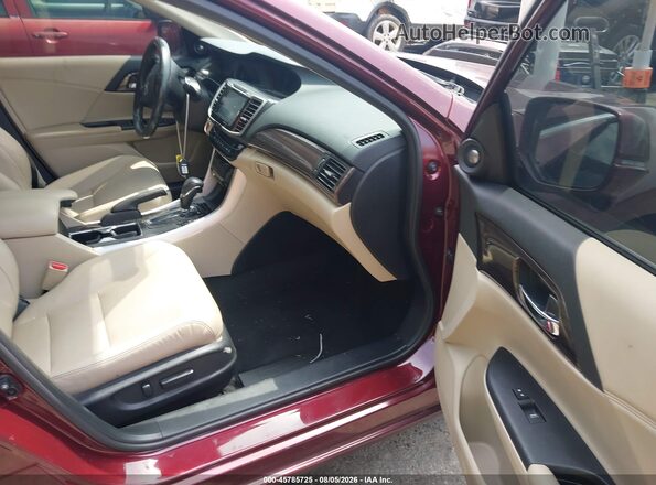 1HGCR2F85HA046961 2017 HONDA ACCORD Burgundy Սալոնի դիմացի տեսք