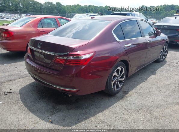 1HGCR2F85HA046961 2017 HONDA ACCORD Burgundy Հետևի աջ