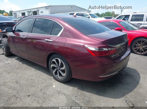 1HGCR2F85HA046961 2017 HONDA ACCORD Burgundy Հետևի ձախ