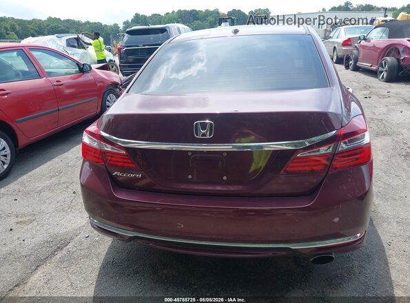 1HGCR2F85HA046961 2017 HONDA ACCORD Burgundy 
