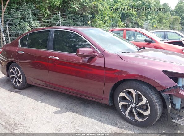 1HGCR2F85HA046961 2017 HONDA ACCORD Burgundy Սալոնի 360 աստիճան տեսք
