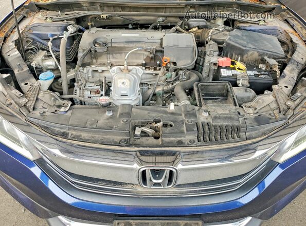 1HGCR2F85HA112196 2017 HONDA ACCORD Blue Rear interior view