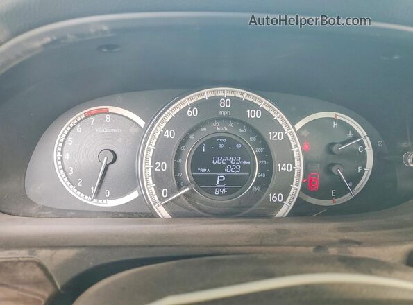 1HGCR2F85HA112196 2017 HONDA ACCORD Blue Instrument cluster view