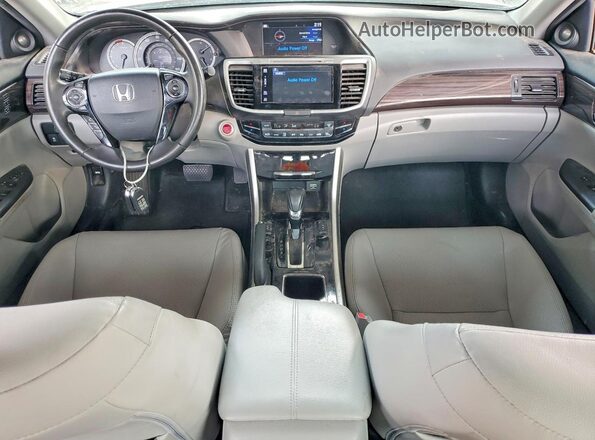 1HGCR2F85HA112196 2017 HONDA ACCORD Blue Dashboard view