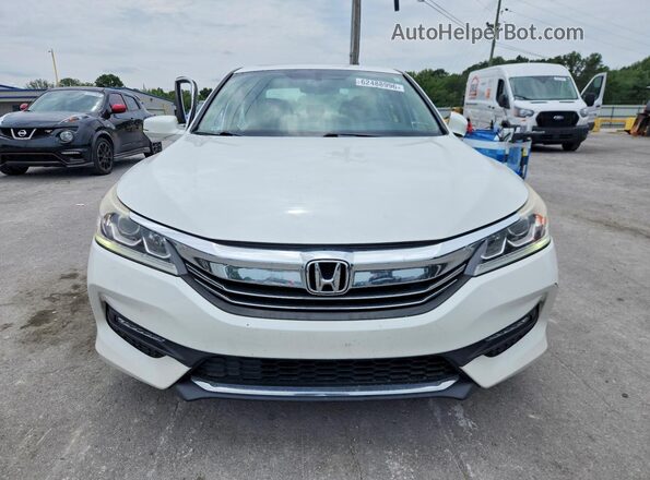 1HGCR2F85HA189361 2017 HONDA ACCORD Белый Вид спереди