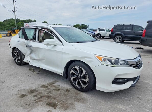 1HGCR2F85HA189361 2017 HONDA ACCORD Белый Передняя правая четверть