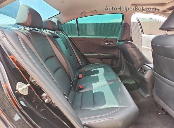 1HGCR2F86GA014308 2016 HONDA ACCORD Черный Вид задних сидений