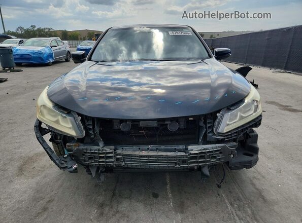 1HGCR2F86GA014308 2016 HONDA ACCORD Черный Вид спереди