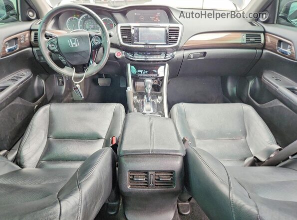 1HGCR2F86GA014308 2016 HONDA ACCORD Черный Вид панели приборов