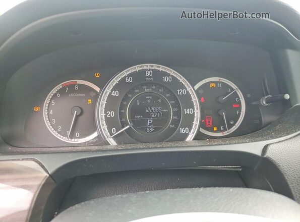 1HGCR2F86GA087615 2016 HONDA ACCORD Black Սարքավորումների վահանակի տեսք