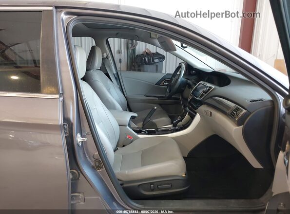 1HGCR2F86GA149580 2016 HONDA ACCORD Серый Вид салона спереди