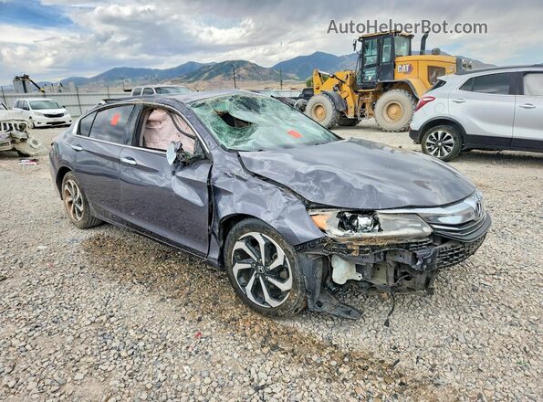1HGCR2F86GA243703 2016 HONDA ACCORD Gray Front right