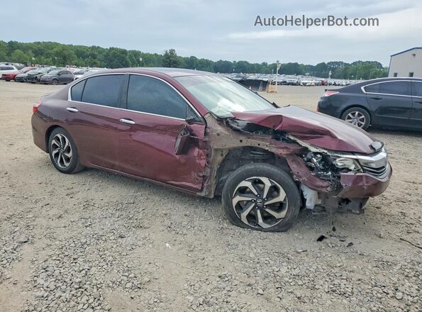 1HGCR2F86HA056298 2017 HONDA ACCORD Burgundy Передня права чверть