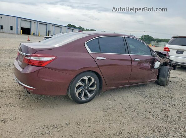 1HGCR2F86HA056298 2017 HONDA ACCORD Burgundy Задня права чверть