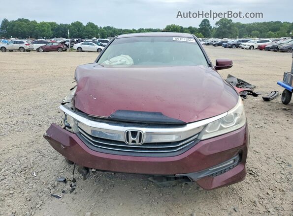 1HGCR2F86HA056298 2017 HONDA ACCORD Burgundy Вид спереду
