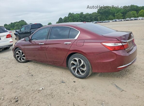 1HGCR2F86HA056298 2017 HONDA ACCORD Burgundy Задня ліва чверть