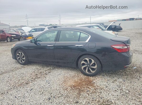 1HGCR2F86HA190583 2017 HONDA ACCORD Black Trasero izquierdo