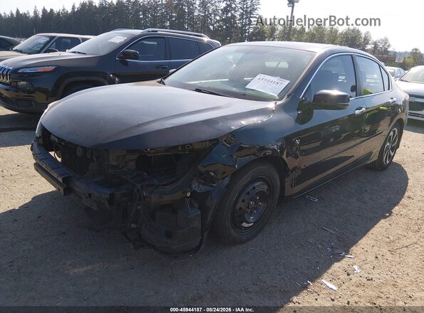 1HGCR2F87GA004810 2016 HONDA ACCORD Black Przód lewy