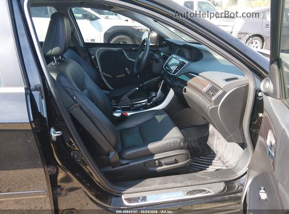 1HGCR2F87GA004810 2016 HONDA ACCORD Black Widok wnętrza z przodu