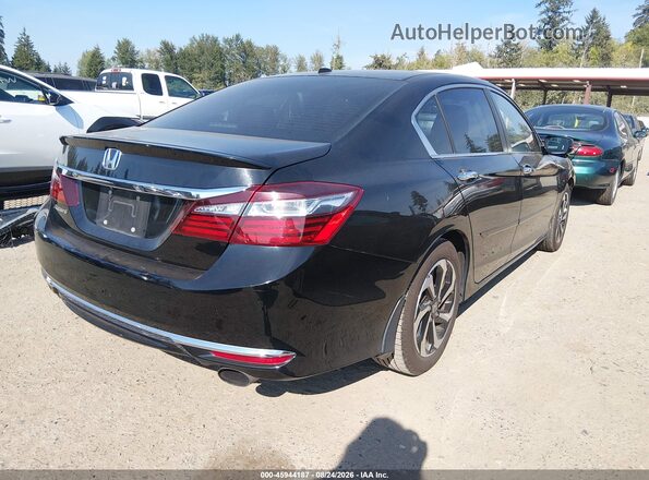 1HGCR2F87GA004810 2016 HONDA ACCORD Black Tył prawy