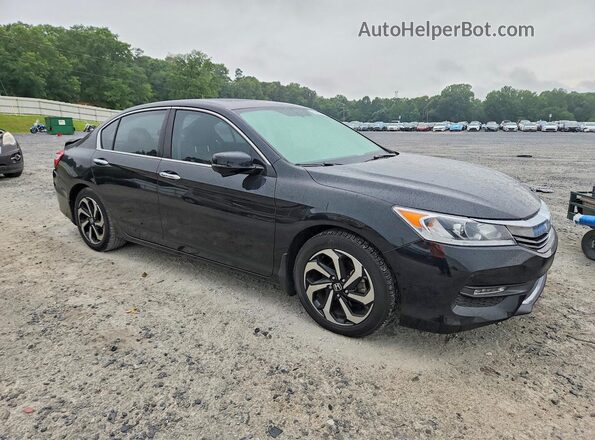 1HGCR2F87HA221193 2017 HONDA ACCORD Black Передня права чверть