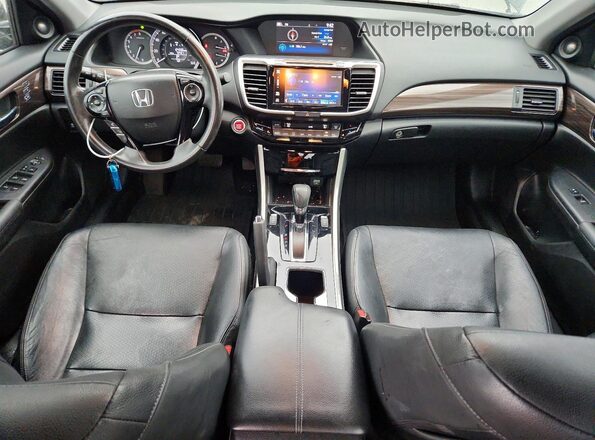 1HGCR2F87HA221193 2017 HONDA ACCORD Black Вид панелі приладів