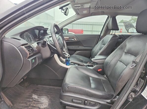 1HGCR2F87HA221193 2017 HONDA ACCORD Black Вид салону спереду