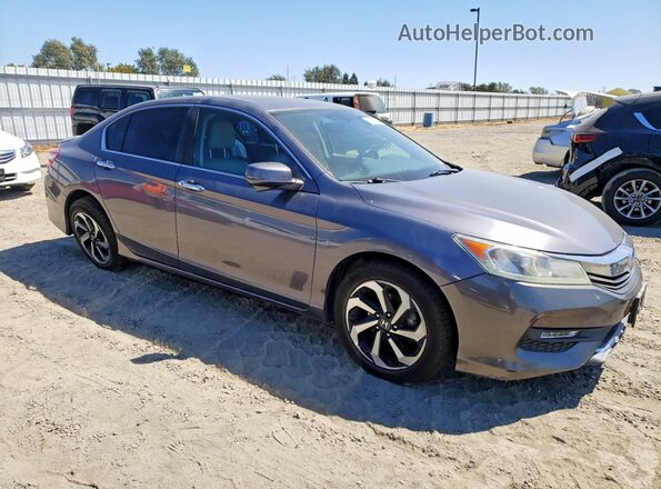 1HGCR2F88GA033412 2016 HONDA ACCORD Серый Передняя правая четверть