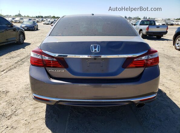 1HGCR2F88GA033412 2016 HONDA ACCORD Серый Вид сзади