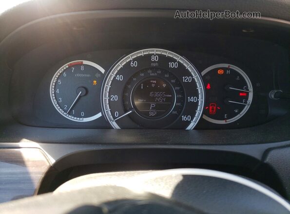 1HGCR2F88GA033412 2016 HONDA ACCORD Серый Вид щитка приборов