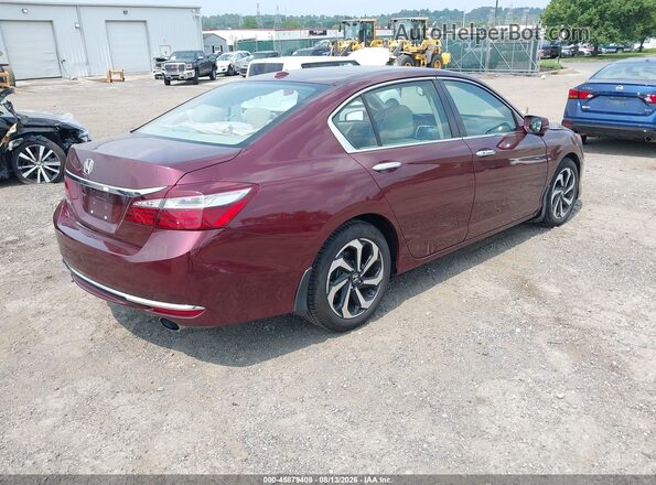 1HGCR2F88GA094484 2016 HONDA ACCORD Burgundy Trasero derecho