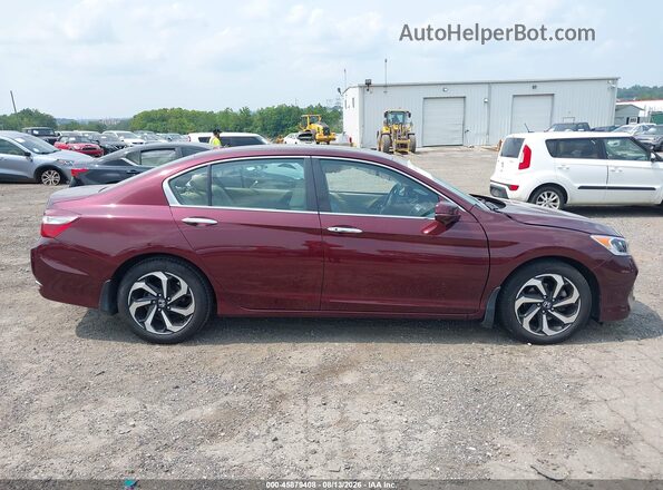 1HGCR2F88GA094484 2016 HONDA ACCORD Burgundy Vista del cuadro de instrumentos