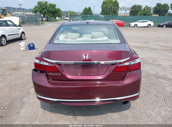1HGCR2F88GA094484 2016 HONDA ACCORD Burgundy 